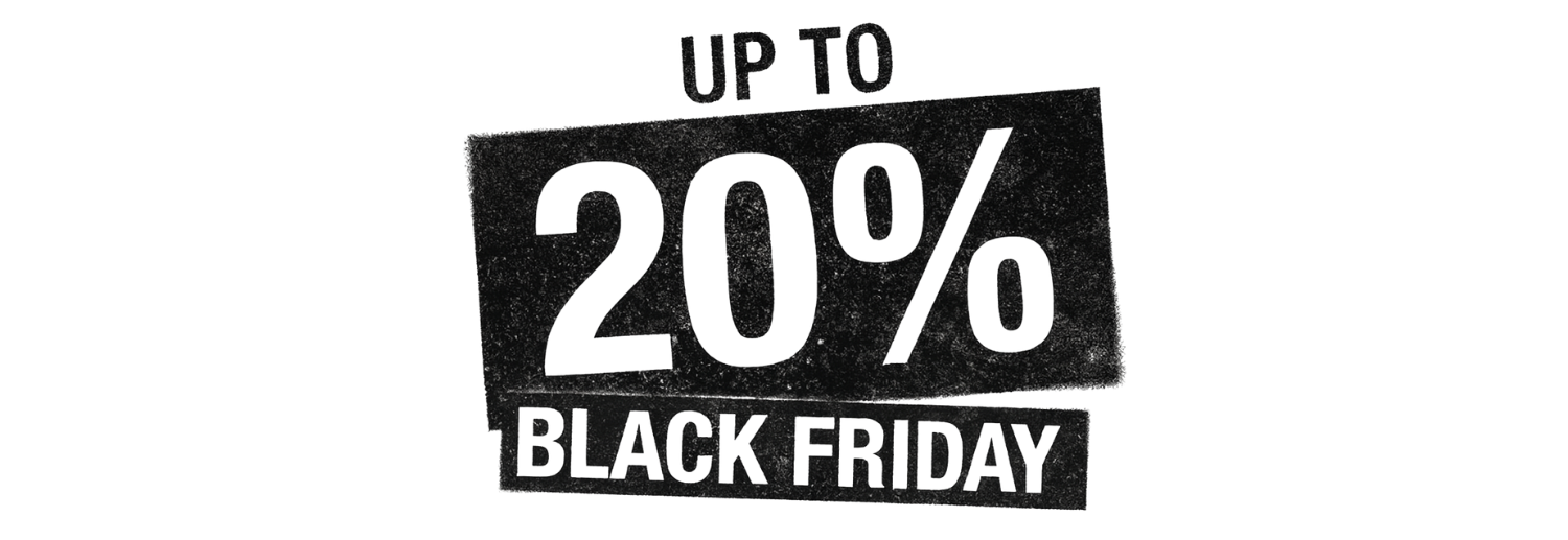 Black Friday – Fino al 20% Off