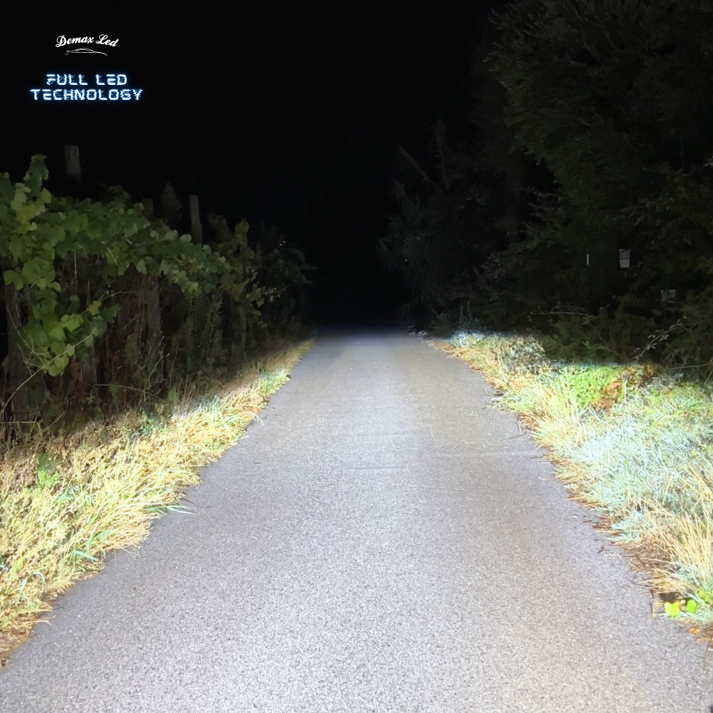 Fari Full LED Anteriori Abarth Fiat 500 (2008–2025) – Illuminazione notturna con anabbaglianti LED | Front LED headlights for Abarth & Fiat 500 (2008–2025) – Night road illumination with LED low beams | Phares avant Full LED Abarth & Fiat 500 (2008–2025) – Éclairage nocturne avec phares LED