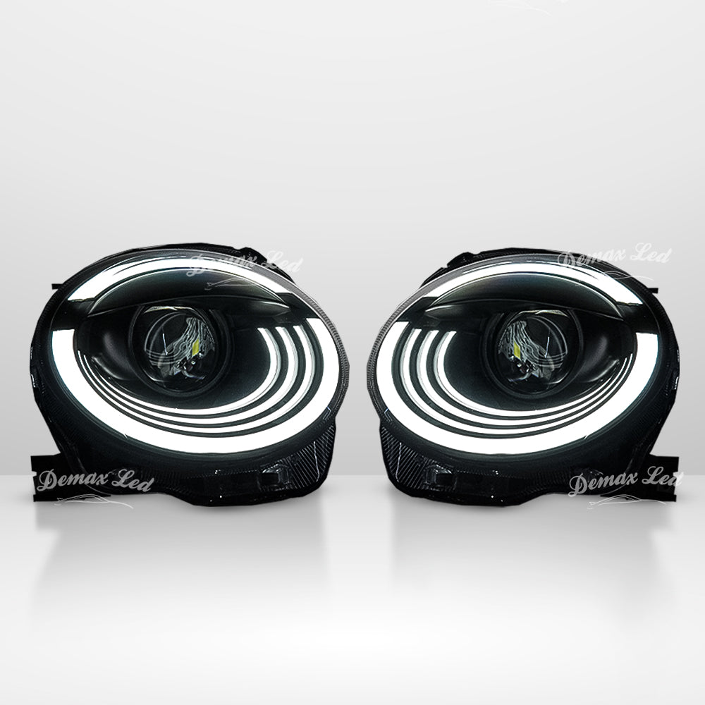 Full LED Headlights Abarth & Fiat 500 (2008–2025) with low beam position – modern design, high brightness, easy installation
Phares avant Full LED pour Abarth et Fiat 500 (2008–2025) avec position feux de croisement – design moderne, haute luminosité, installation facile