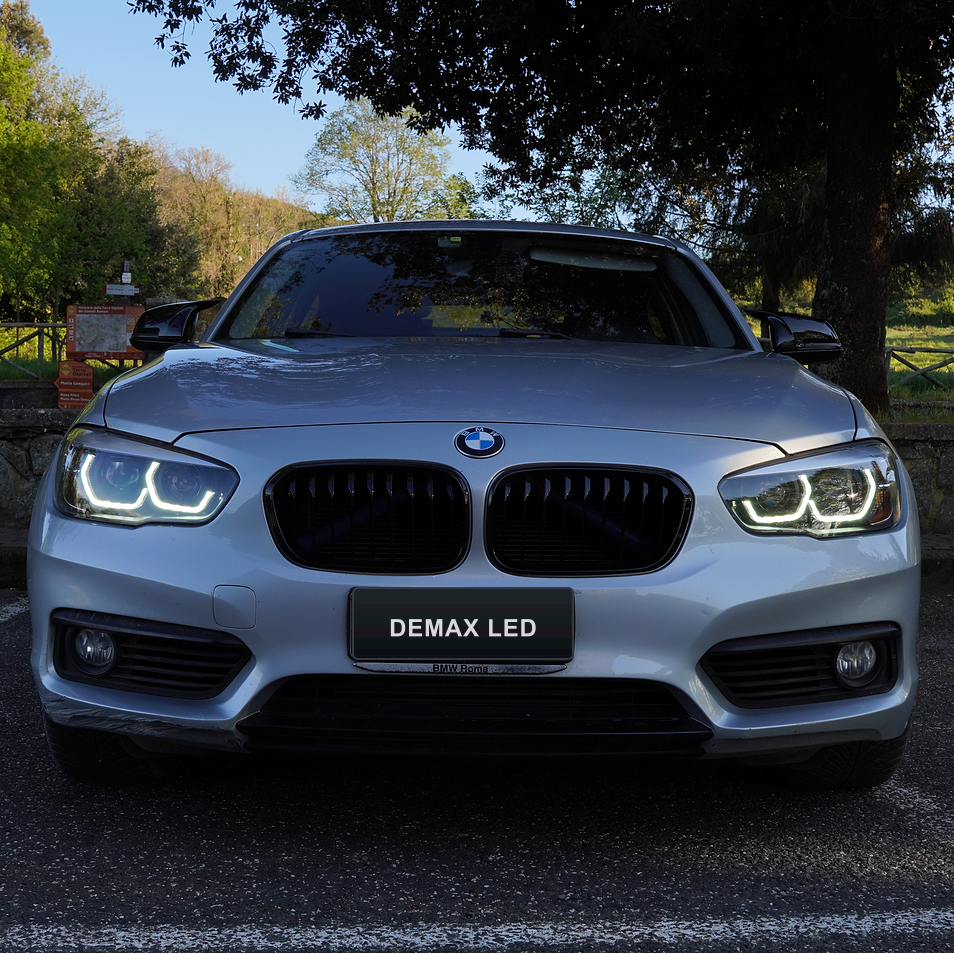 BMW Série 1 F20/F21 LCI avec feux de jour LED allumés, vue avant